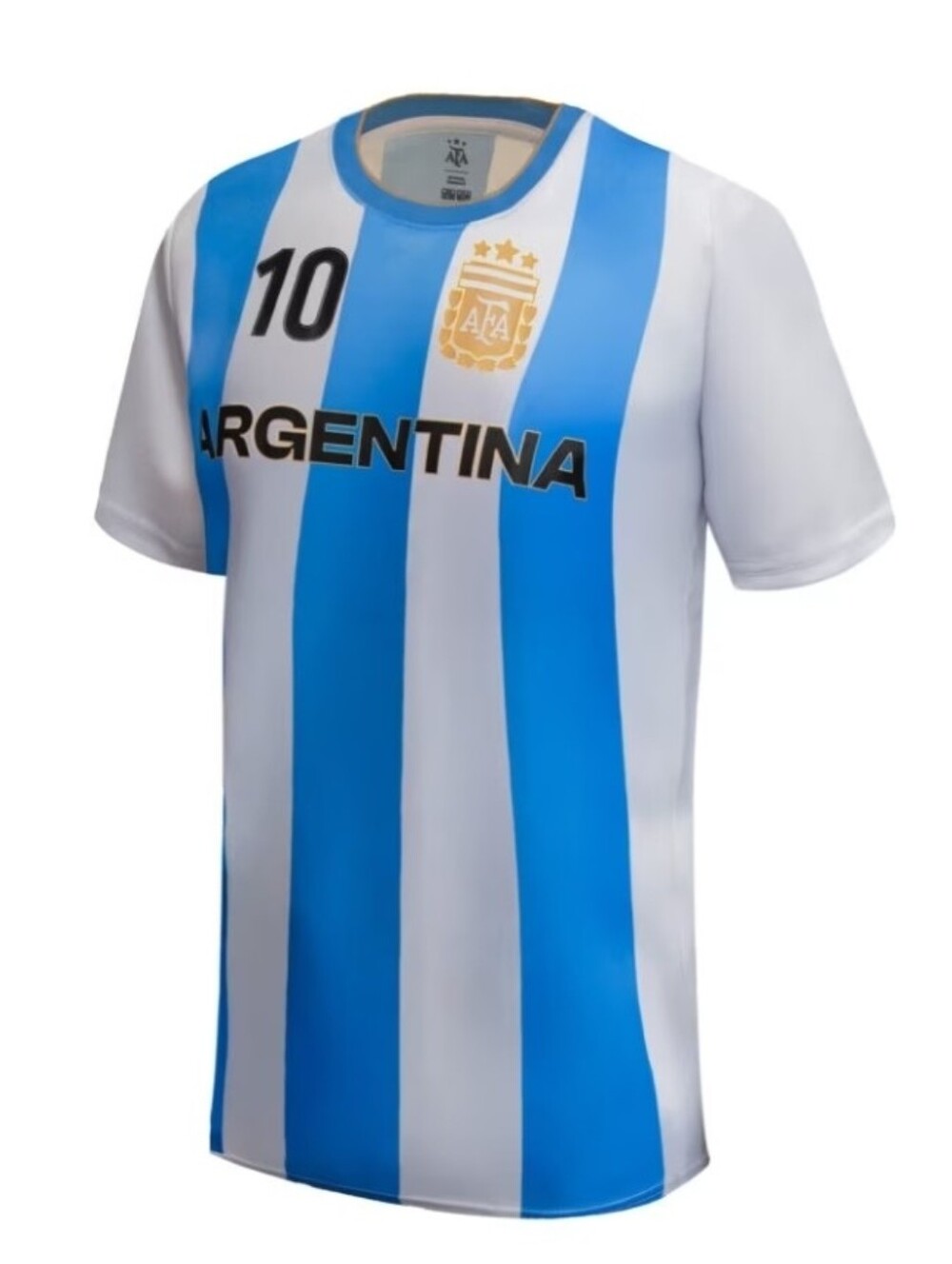 NWT FA Men's Argentina Stripe Soccer Jersey - Blue & White, Messi 10